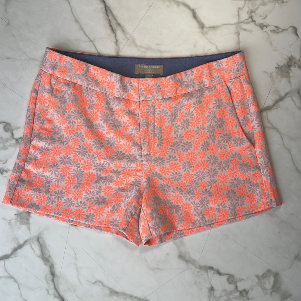 Banana Republic Neon Daisy Shorts